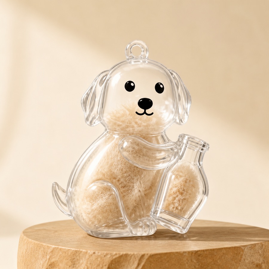 小狗款集毛冰箱贴 · Dog keepsake magnet